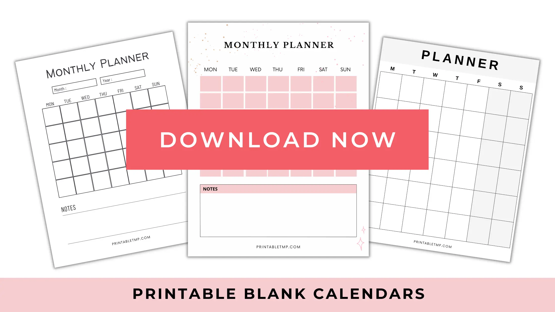 Printable Blank Calendar Template To Organize Your Work